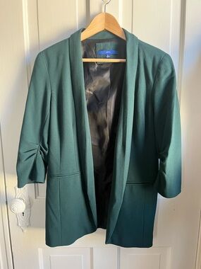 Apt. 9 Women's Dark Green Shawl Collar Blazer